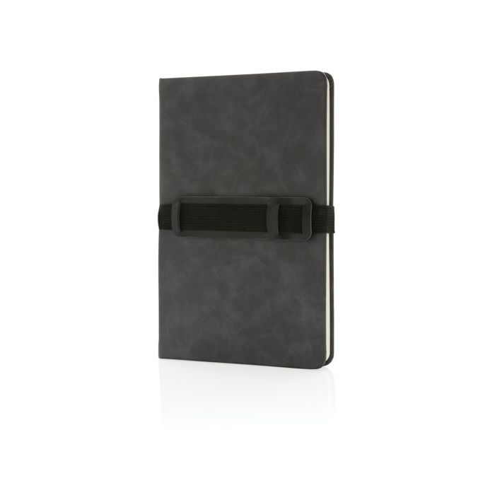 Carnet avec porte téléphone et stylo avec zone d'impression