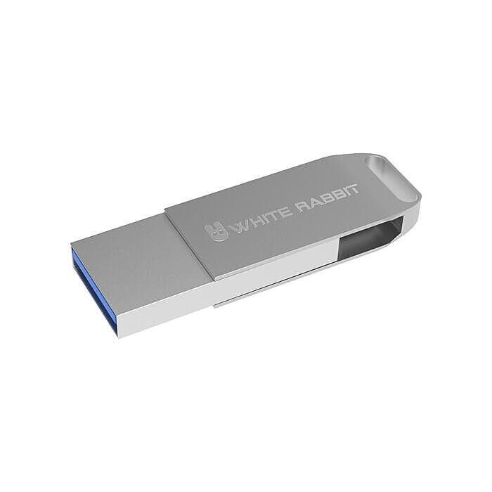 Clé USB 3.0 double connexion USB / USB-C avec zone d'impression