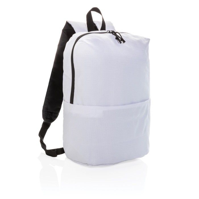 Sac à dos personnalisé simple et moderne couleur blanc avec zone d'impression