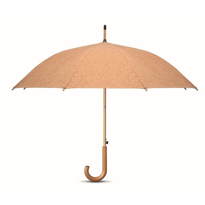 Parapluie personnalisé en liège couleur beige