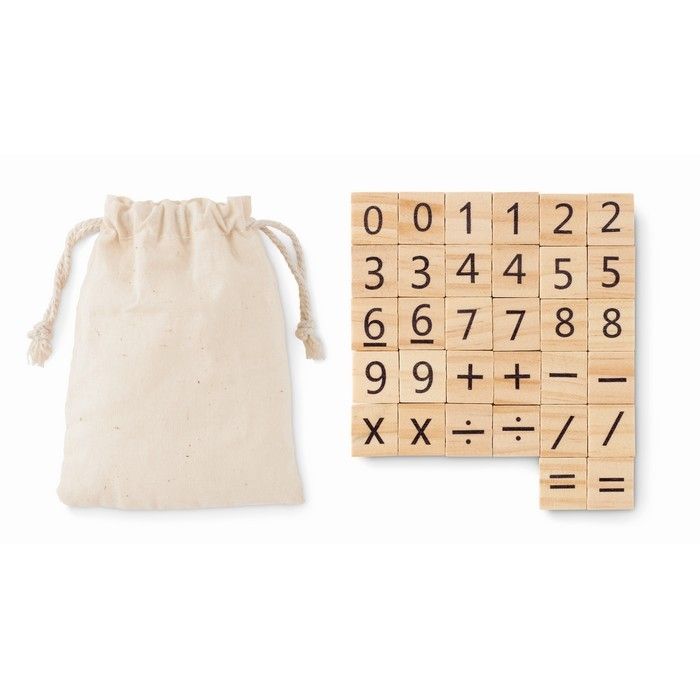 Jeu de numérotation en bois
