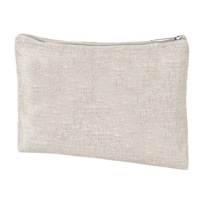 Trousse de toilette au toucher doux couleur beige