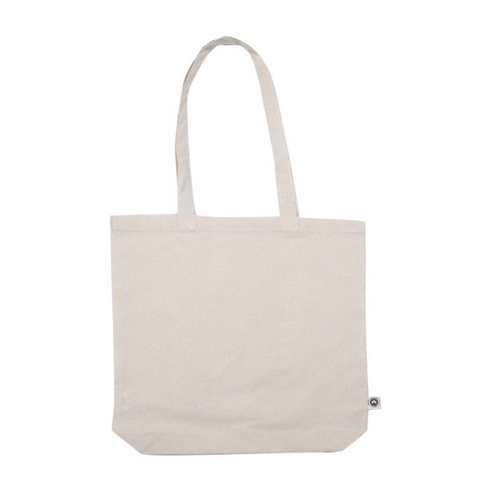 Sac avec logo en coton toile bio 180 g/m2 vue avec zone d'impression