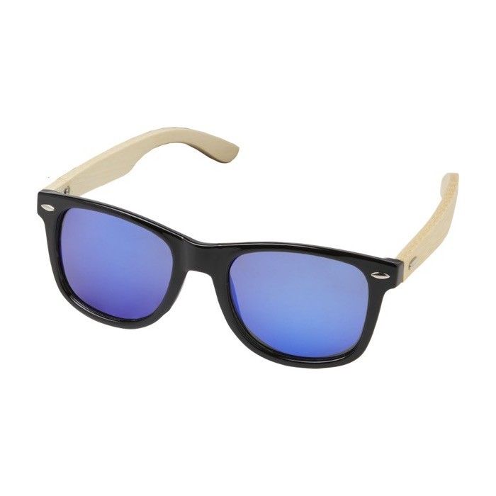 Lunettes polarisées en bambou et RPET vue avec zone d'impression