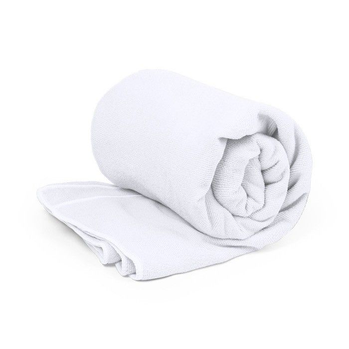 Serviette absorbante en RPET 310 g/m2 vue avec zone d'impression