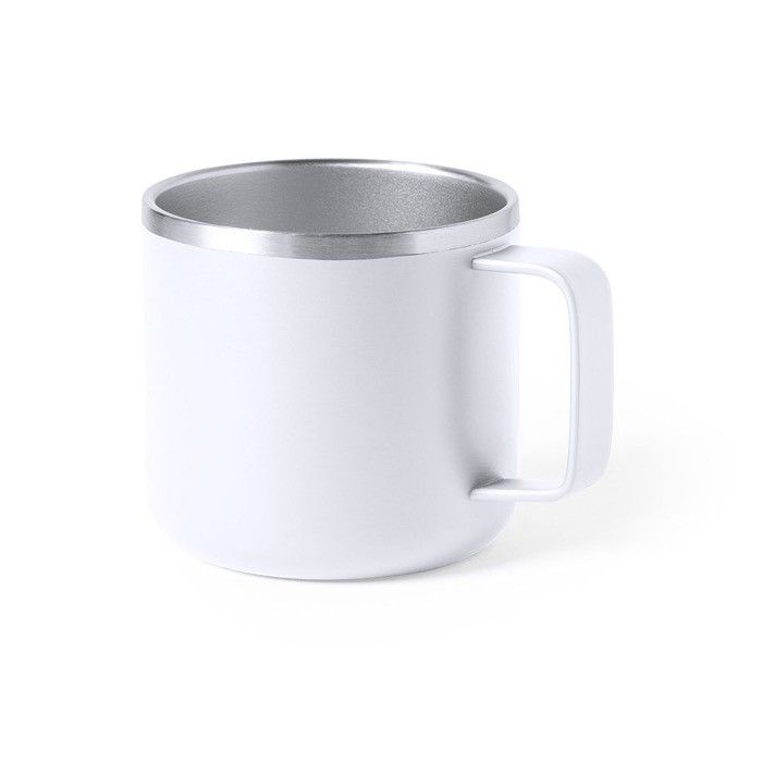 Mug publicitaire en acier et design bicolore