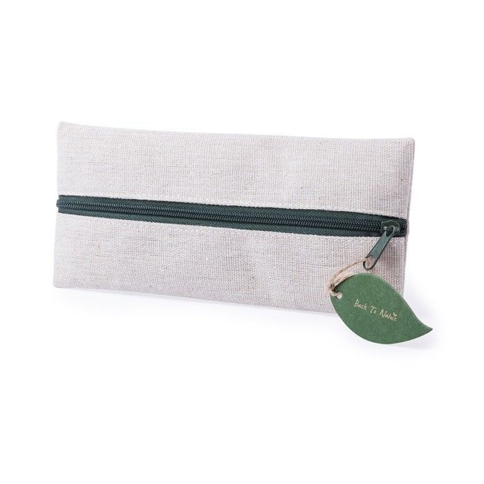 Trousse avec poignée en forme de feuille