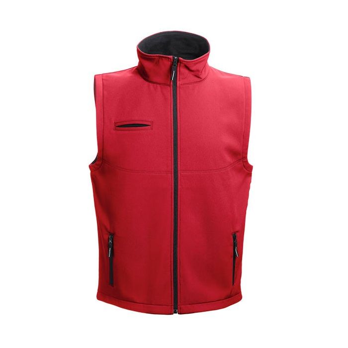 Gilet personnalisé soft Shell sans manches avec zone d'impression