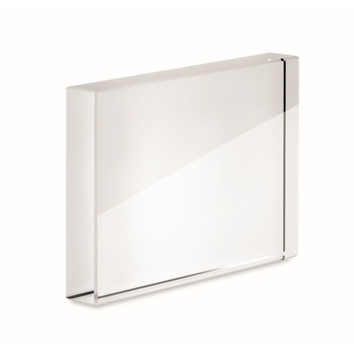 Trophée en verre ou cadre photo avec zone d'impression