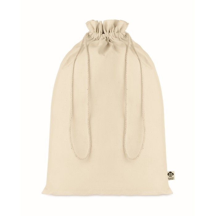 Grand sac cadeau couleur naturel avec zone d'impression