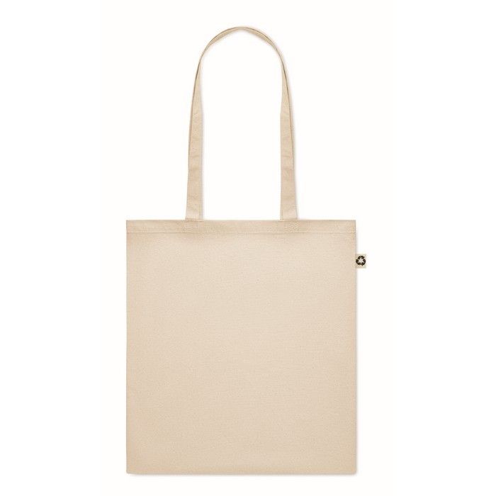Sac shopping en coton couleur naturel avec zone d'impression