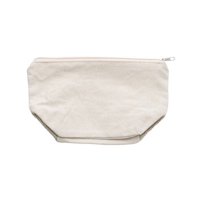 Trousse de toilette en coton 280 g/m2 avec zone d'impression