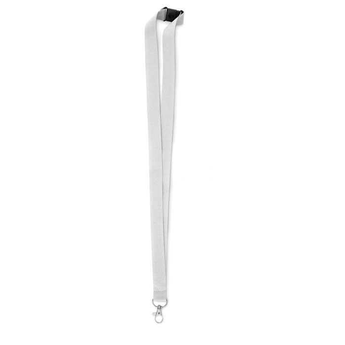 Tour de cou personnalisé avec mousqueton avec zone d'impression