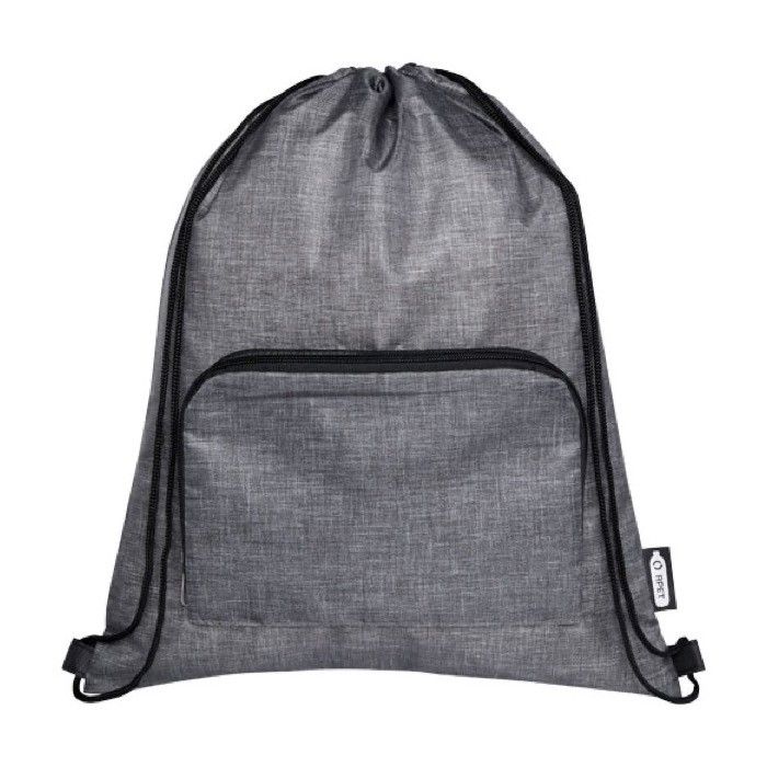 Sac à dos pliable avec pochette avec zone d'impression