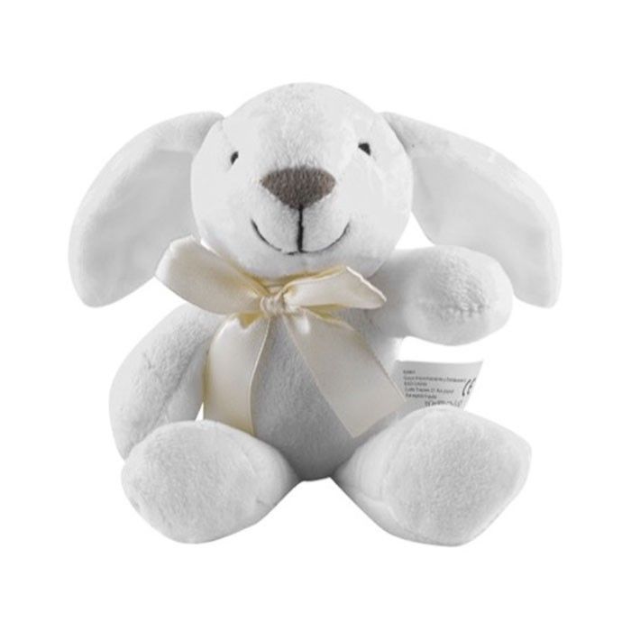 Lapin en peluche avec logo