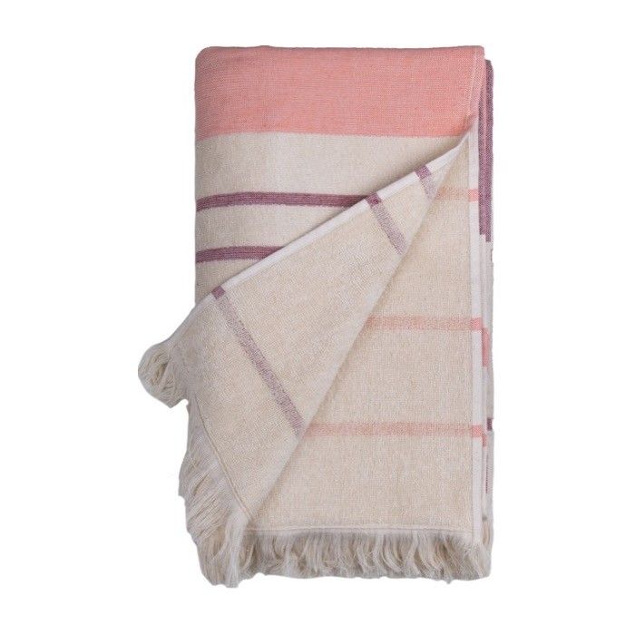 Serviette publicitaire avec logo en coton couleur rouge zone d'impression