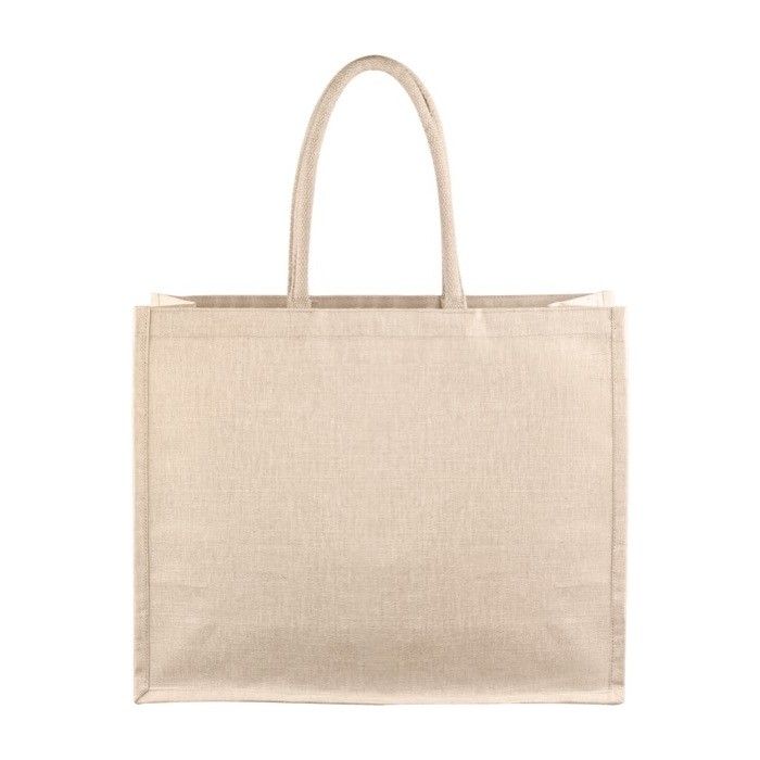 Sacs personnalisés en jute et coton avec zone d'impression