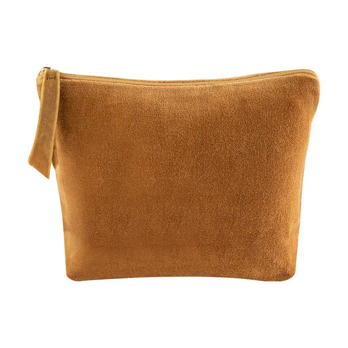 Trousse de toilette publicitaire en velours avec zone d'impression