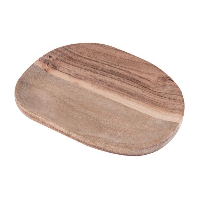 Plateau décoratif en bois d'acacia