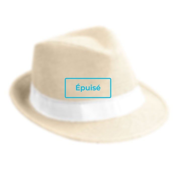Chapeau moderne pour les événements avec zone d'impression