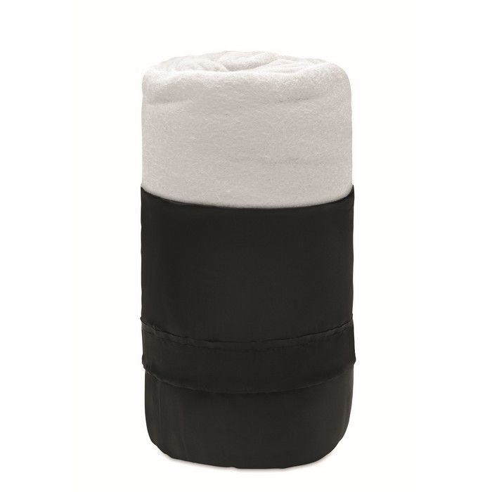 Couverture polaire personnalisée en RPET avec zone d'impression