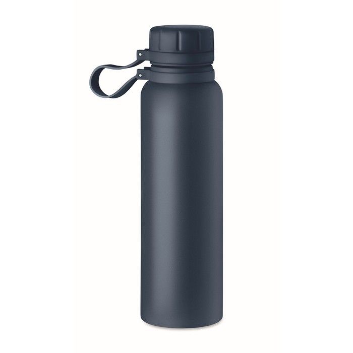 Gourde thermos avec détails en silicone avec zone d'impression