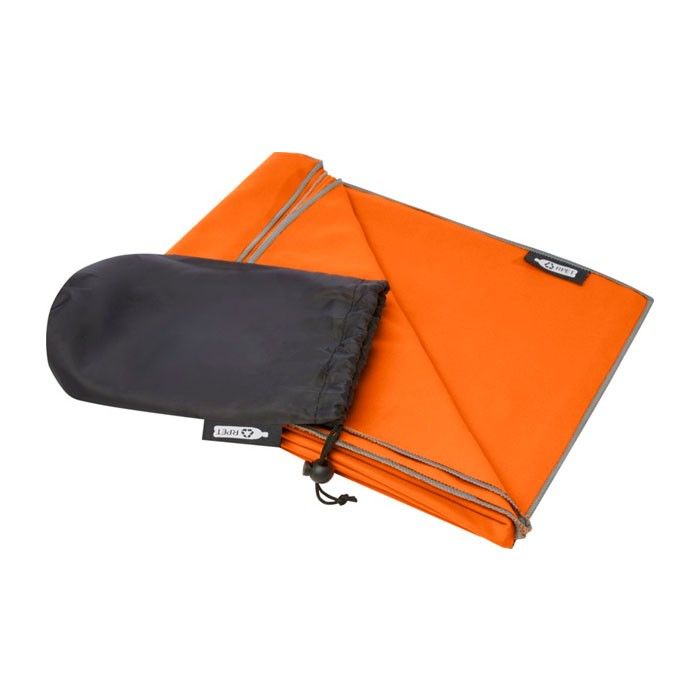 Serviette personnalisée à séchage rapide vue avec zone d'impression