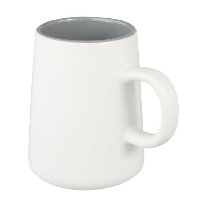 Mug en céramique en forme de carafe avec zone d'impression