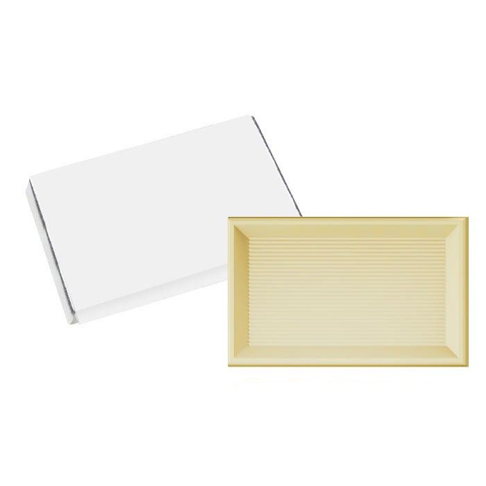 Carré de chocolat individuel blanc ou noir de 10 g