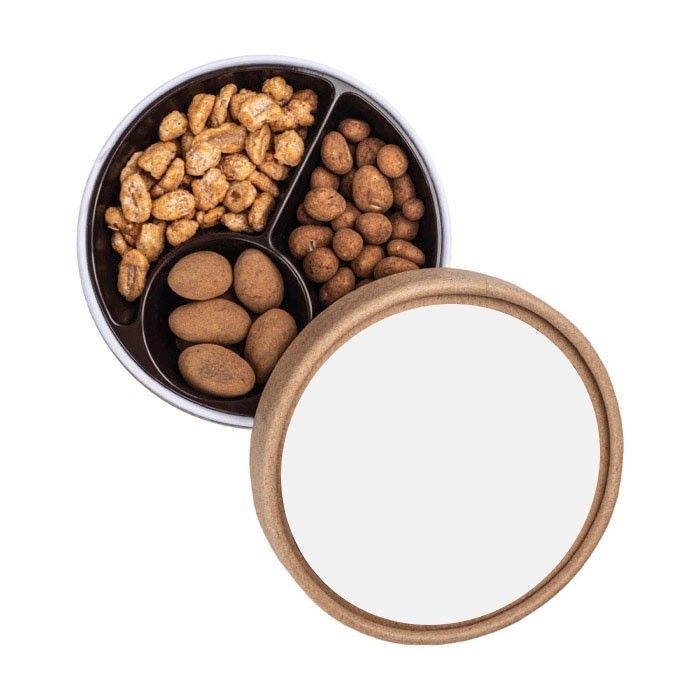 Trio de bonbons Noël avec boîte kraft en matériaux recyclés