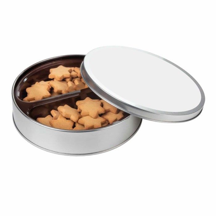 Boîte métallique d'étoiles au gingembre au beurre et au miel