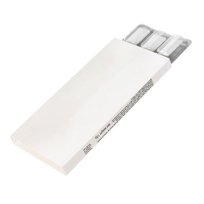 Chewing-gum à la menthe sans sucre en boîte de 12 unités