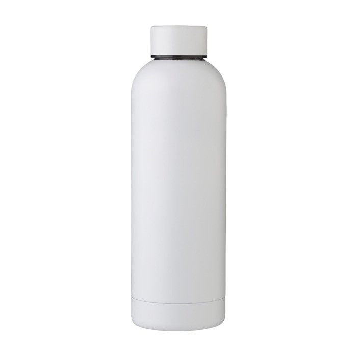 Gourde isotherme personnalisable en acier recyclé, finition mate 500ml