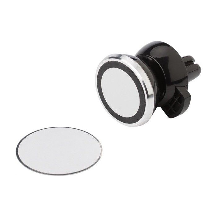 Support téléphone de voiture en plastique, aimant et adhésif