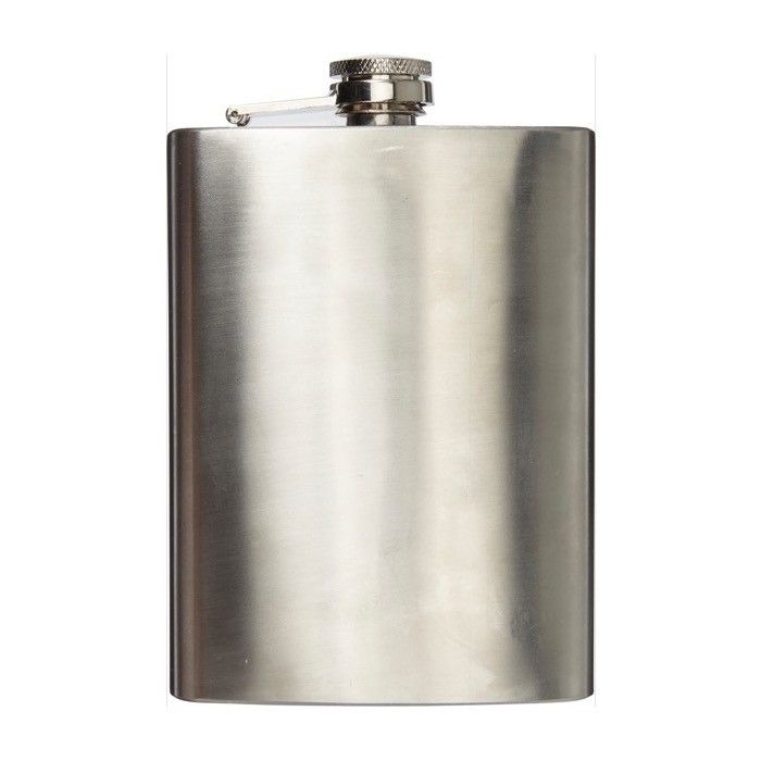 Flasque en acier inoxydable avec bouchon à vis 240ml