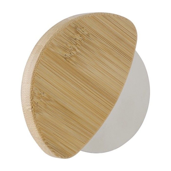 Coupe-pizza en bambou avec lame en acier inoxydable