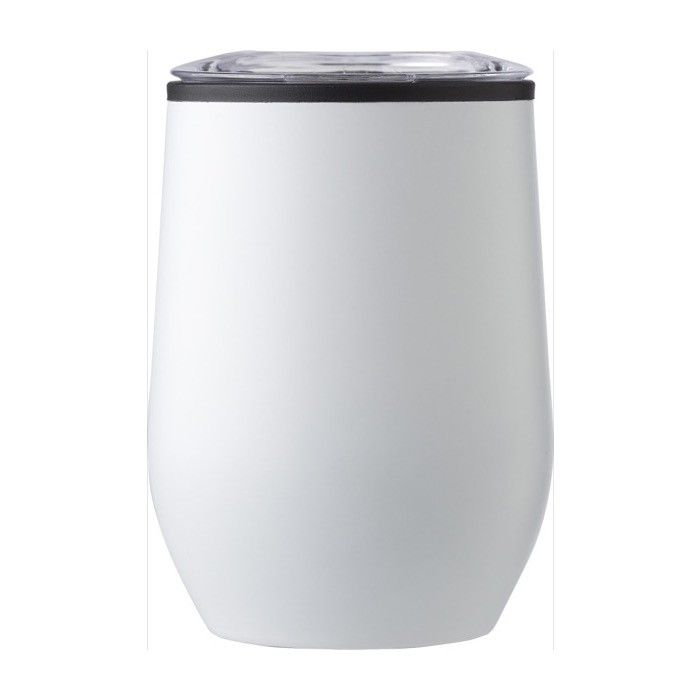 Verre en acier inoxydable, mat, couvercle à pression 300ml