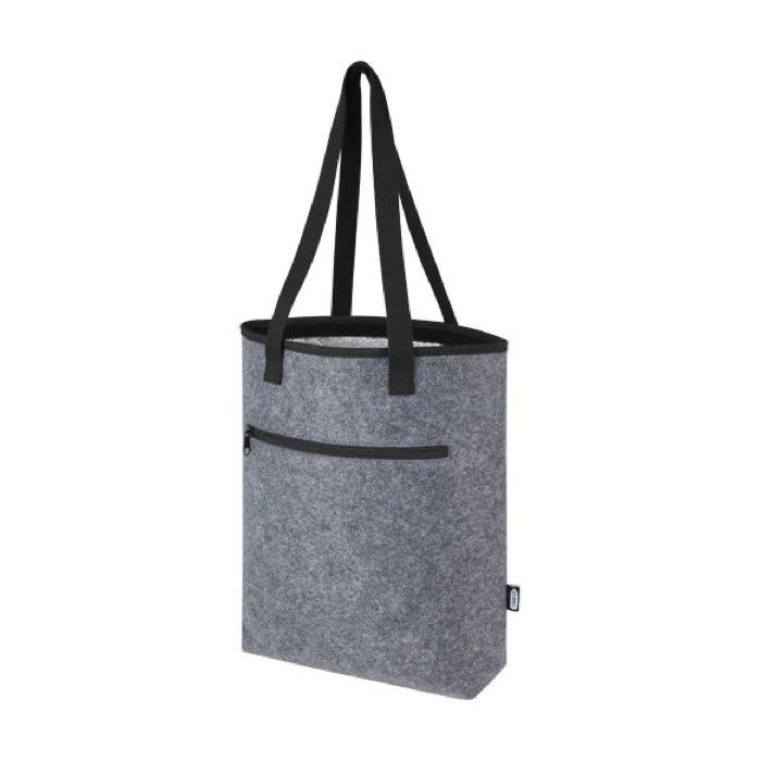 Sac de courses isotherme en feutre recyclé, fermeture velcro