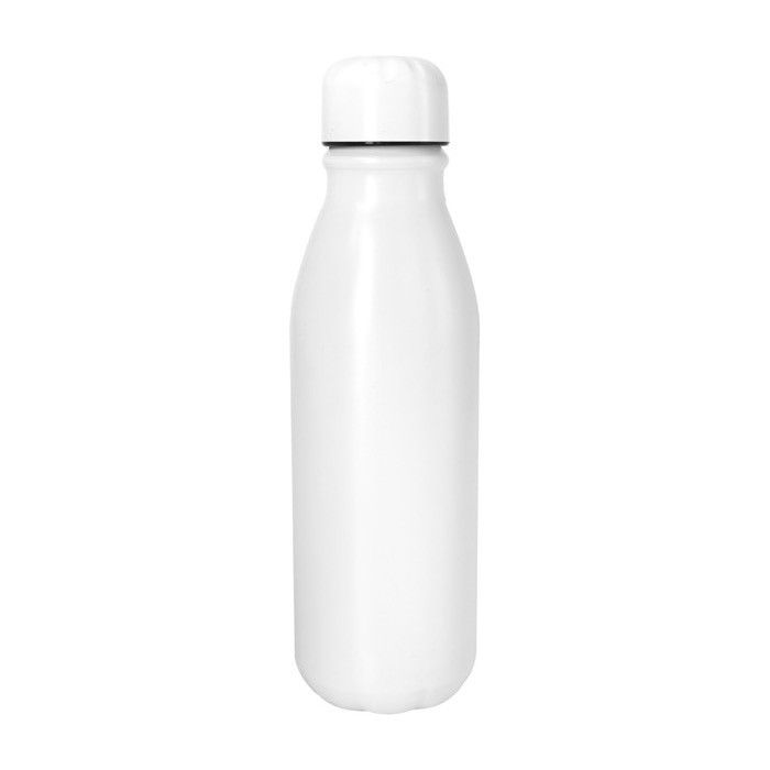 Bouteille en aluminium recyclé coloré, bouchon assorti 550ml
