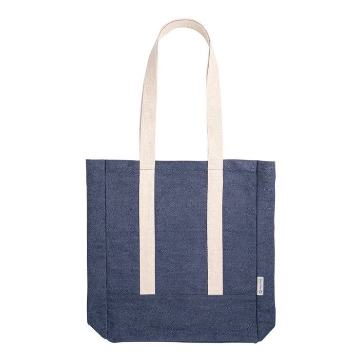 Sac en denim à poche intérieure et anses en coton 300 g/m²
