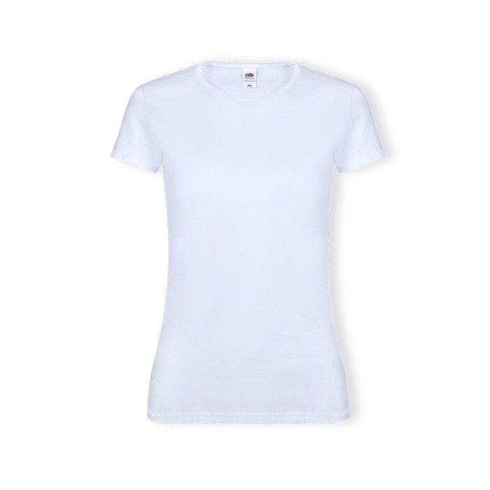 T-shirt blanc en 100% coton 140 g/m2 femme Fruit Of The Loom