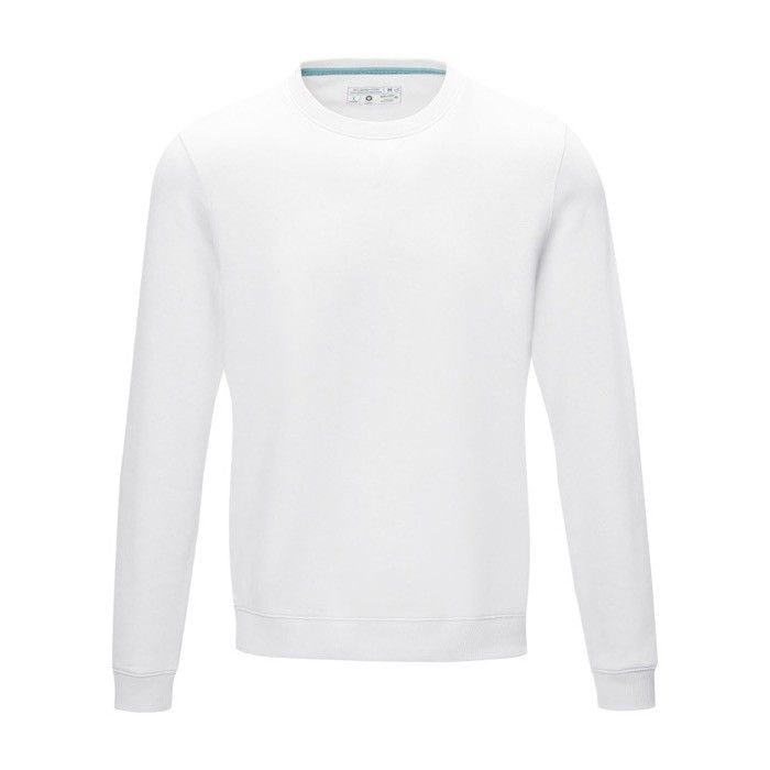 Pull col rond homme coton certifié GOTS 280 g/m2 Elevate NXT