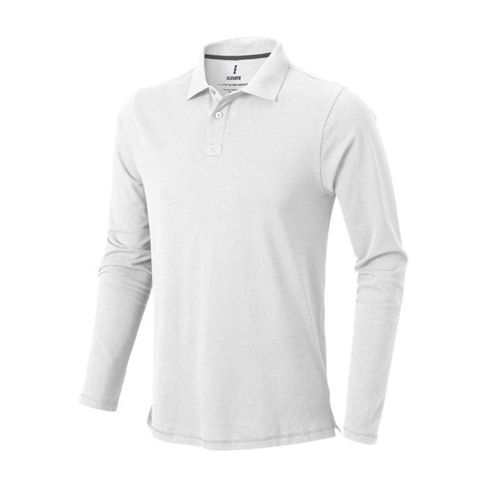 Polo en coton homme à manches longues 200 g/m2 Elevate Life