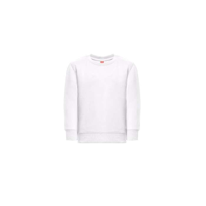 Sweat-shirt en coton et polyester 300 g/m2 THC DELTA KIDS WH avec zone d'impression