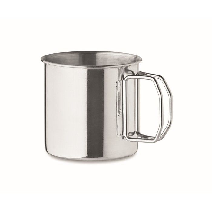 Mug en acier inoxydable avec anse pliable 330 ml