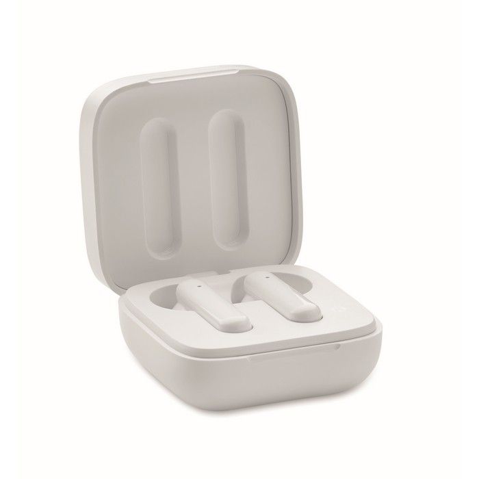 Écouteurs sans fil ABS et microphone, boîtier à détail noir