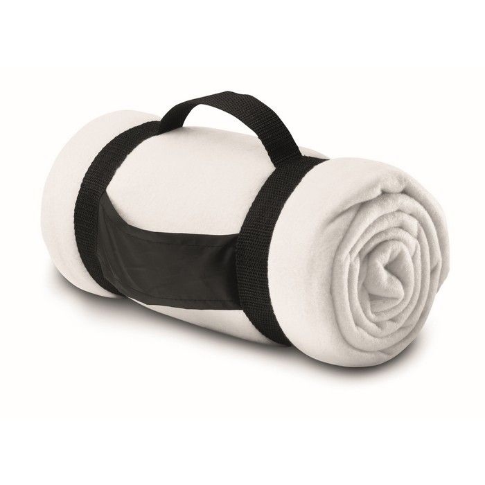 Couverture publicitaire polaire avec zone d'impression