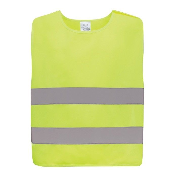 Gilet réfléchissant de sécurité à logo en RPET pour enfants taille S avec zone d'impression