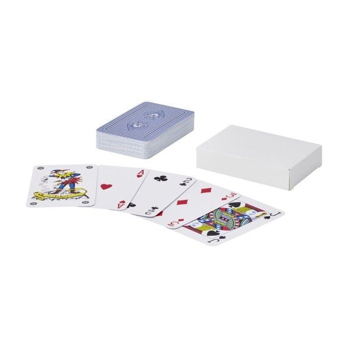 Jeu de 54 cartes classique à 2 jokers dans boîte en papier