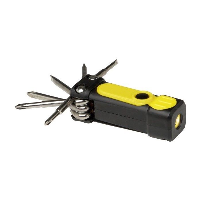 Set tournevis 8-en-1 avec 2 lumières LED et 6 embouts